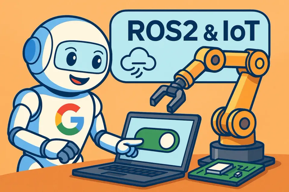로봇_ROS2_IoT_연결_삽화
